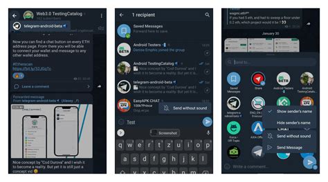 Telegram Beta for Android .